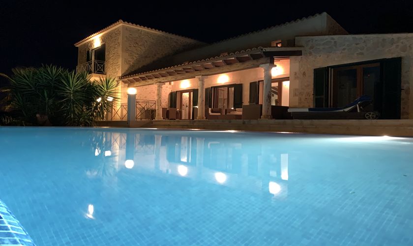 Pool bei Nacht Finca Mallorca PM 6574